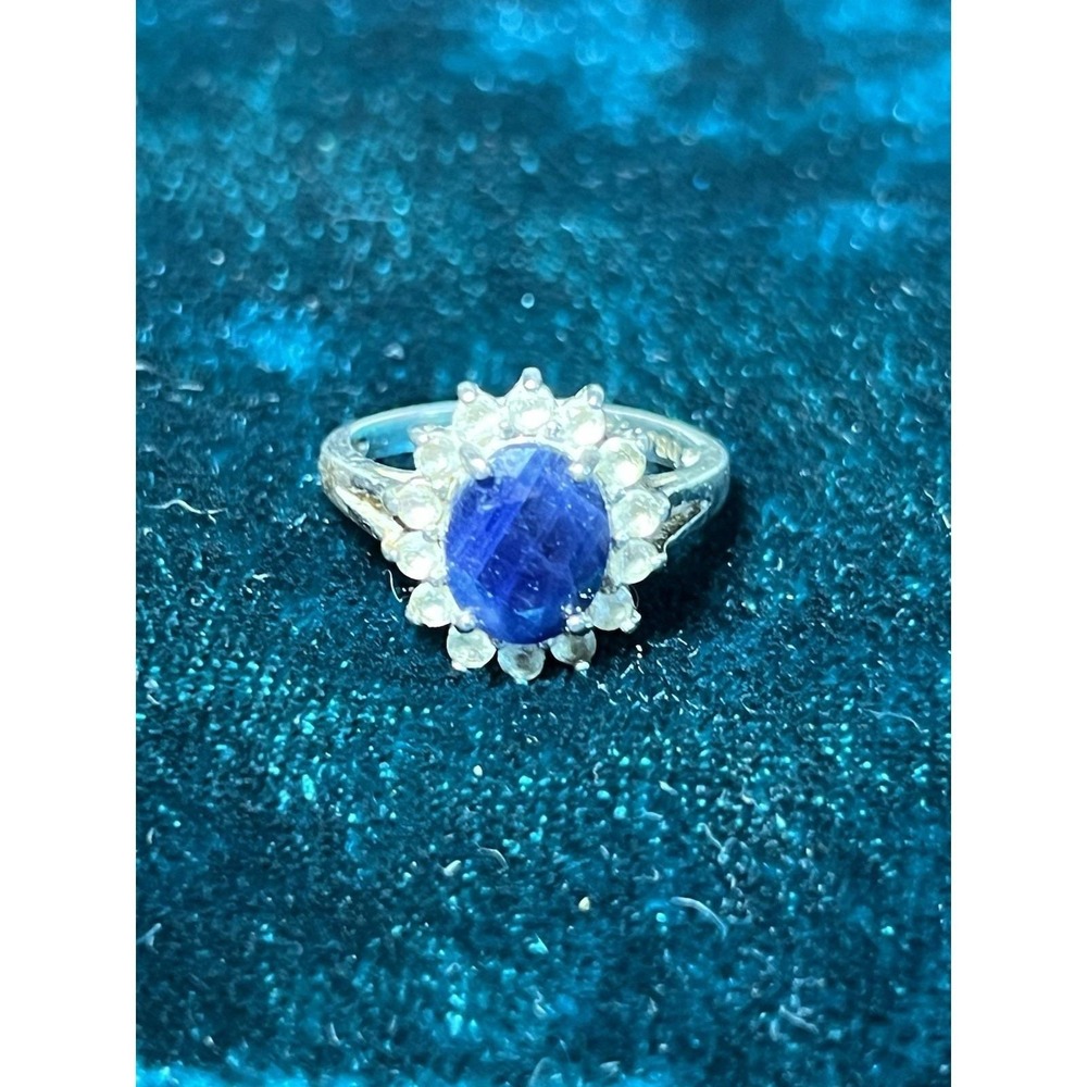 Dee Berkley-vintage 90s Sterling Ring-925 Sz.8 Untested Gems
